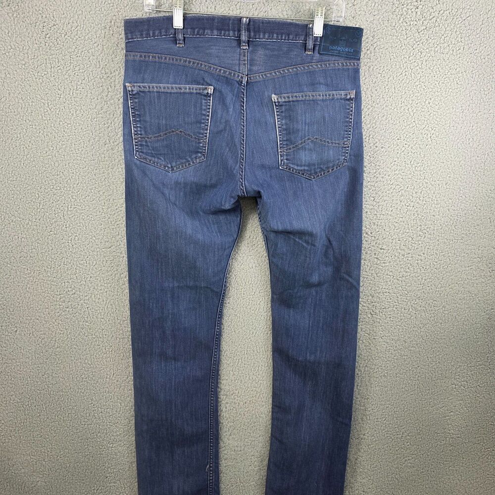 Patagonia Performance Straight Jeans Men 32x32 Dark Wash Stretch Outdoor Casual - Picture 6 of 11